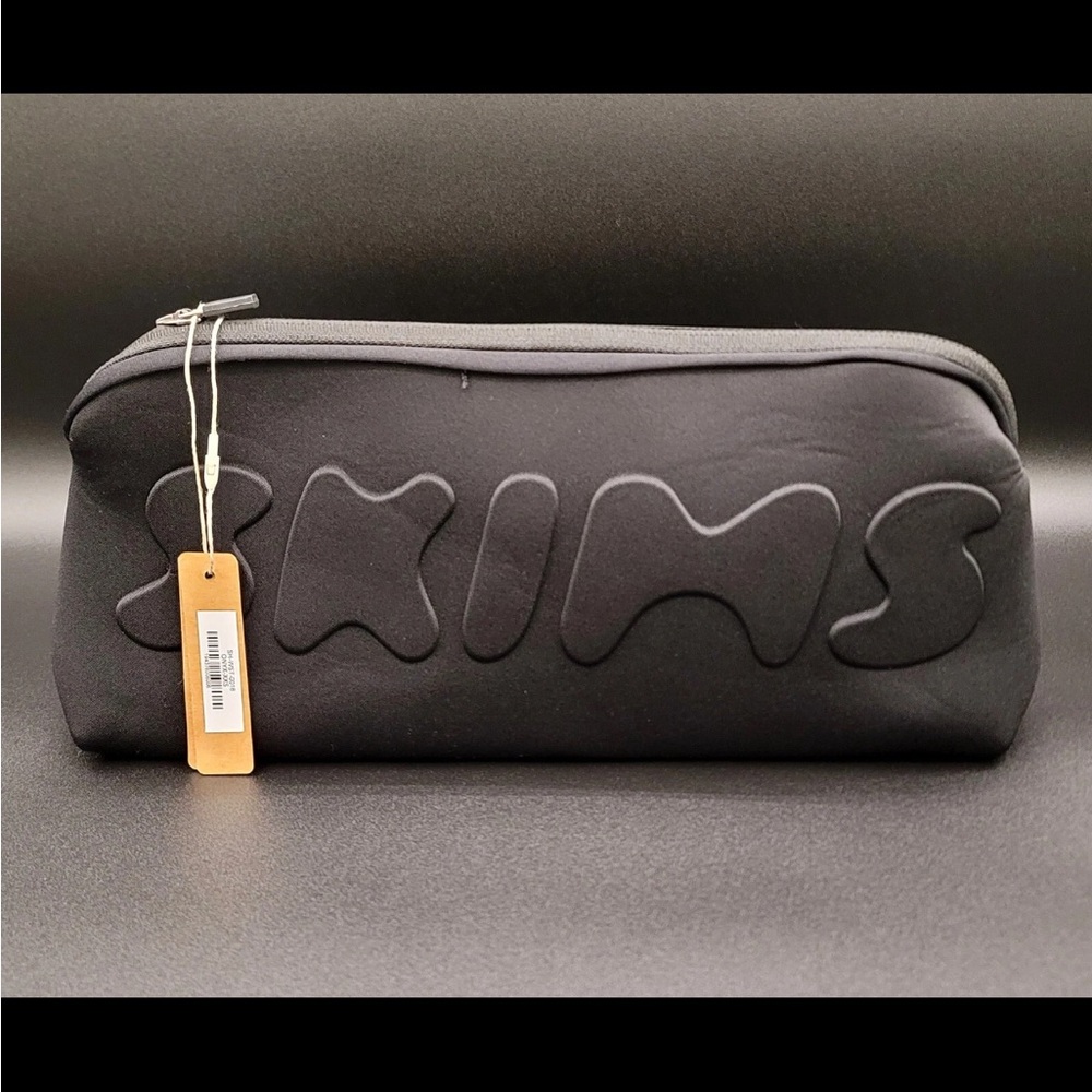 NWT- Skims- Neoprene Zip Pouch- Large- Onyx